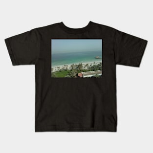 Dubai Beach View Kids T-Shirt